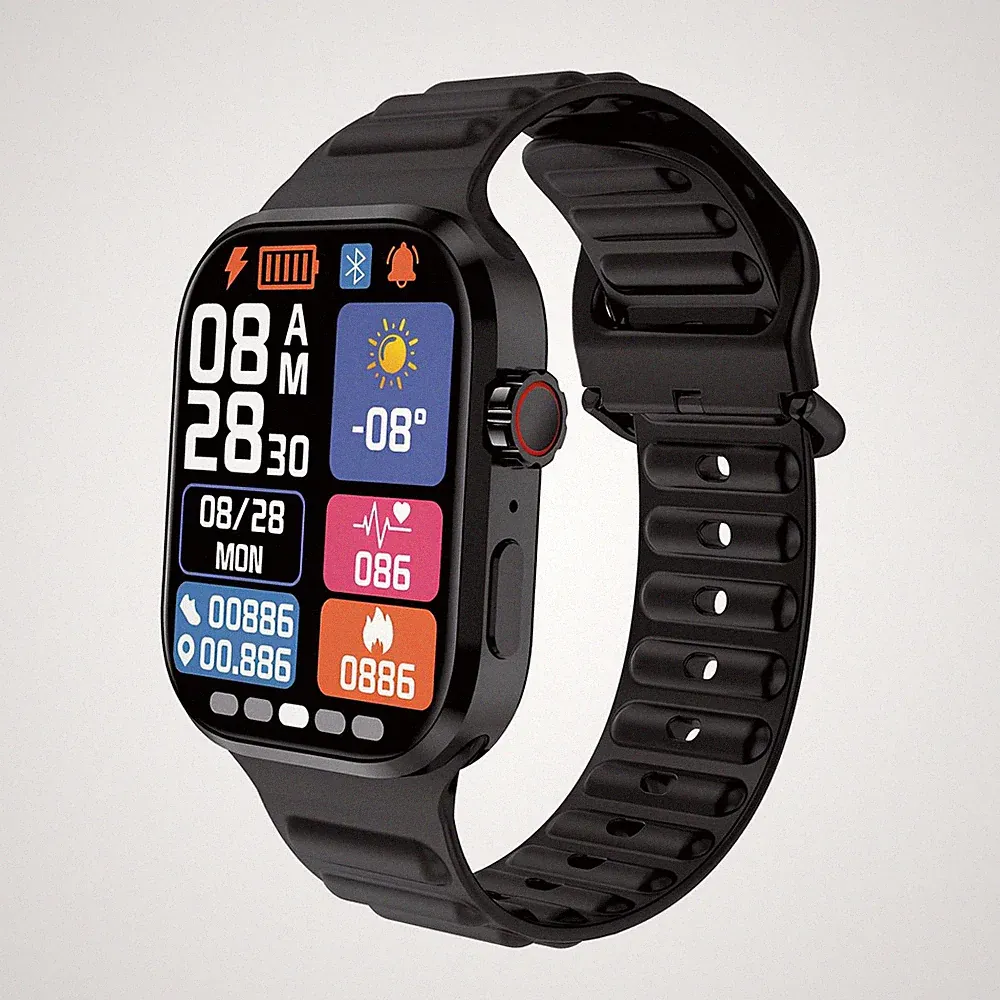 Ledwood, Smartwatch LD80 Plus IP54 mit Bluetooth-Telefonie