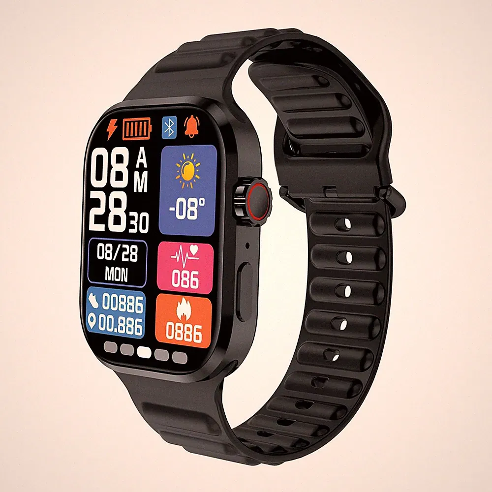 Ledwood, Smartwatch LD80 Plus IP54 mit Bluetooth-Telefonie