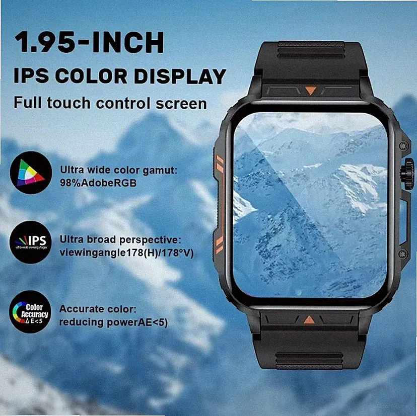 LIGE Smartwatch 2024 Bluetooth Anruf Fitness IP68 Herren Damen