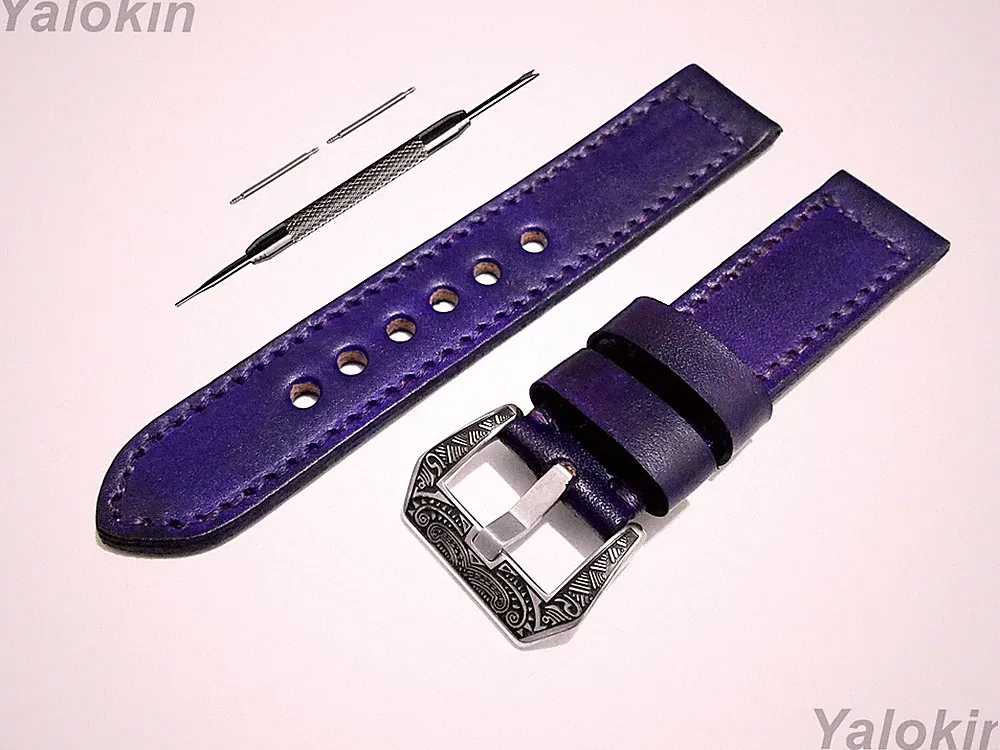 Lila Gebürstetes Lederarmband Für Garmin Venu X1 Fitness-Smartwatch -B24