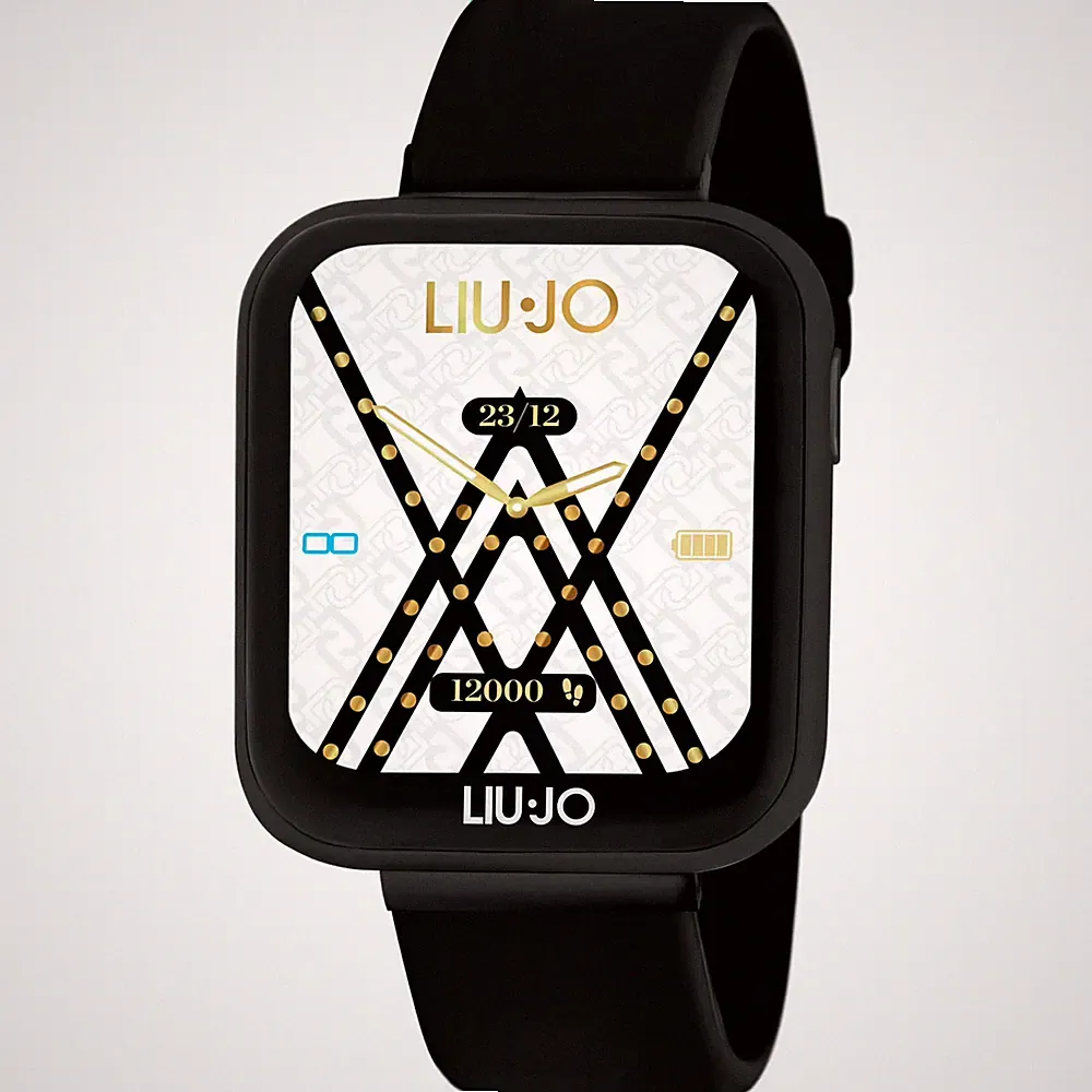 Liu Jo Smartwatch Voice SWLJ107 Unisex Mit Anruf 35 x 39 mm Schwarz