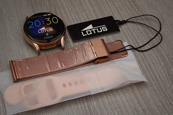 smartwatch damen rosegold rund