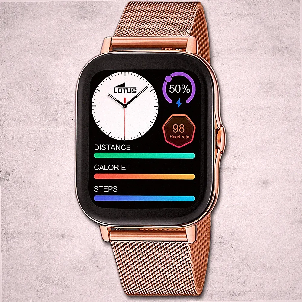 Lotus Edelstahl Damen Uhr Armbanduhr kupfer rosegold Sport Smartwatch UL50045/1
