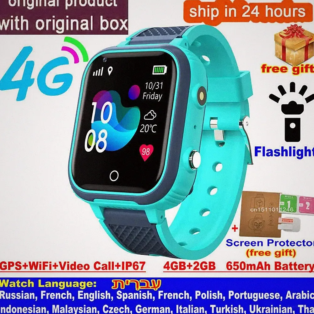 LT21 4G Smartwatch Kinder GPS WIFI Videoanruf SOS IP67 Wasserdicht Kind Smartwatc