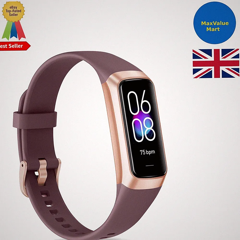 Luxus AMOLED Fitness Smartwatch mit 25 Sportmodi & Wasserdichtigkeit