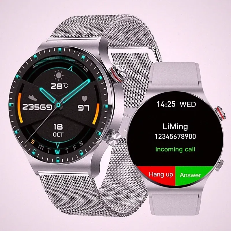 Silber Luxus-Smartwatch