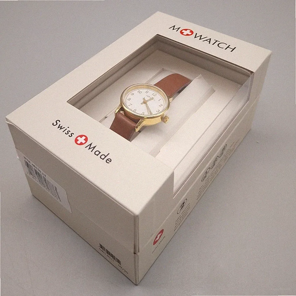 M+WATCH Smart Casual 25 - WRE.46110.LT Quarz Mineralglas Braunleder #KT8595X