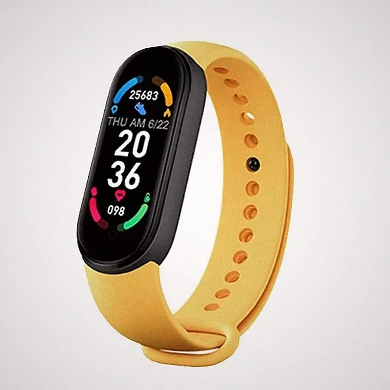 M6 Smartwatch für Damen und Herren, wasserdichtes Multifunktions-Sportarmband