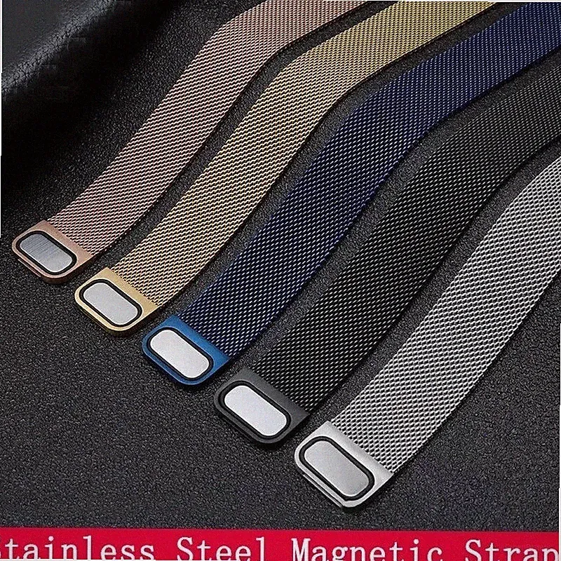 Magnet Ersatz Loop Edelstahl Armband 20mm 22mm Ersatz Smartwatch Uhrenarmband