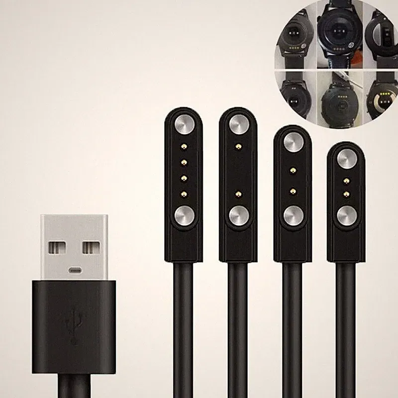 Magnetisches Ladekabel 2/4 Pin Universal Smart Watch Ladekabel USB 2.84/4/7.62mm