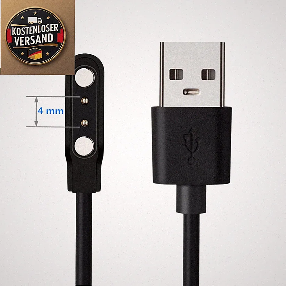 Magnetisches Smartwatch Ladegerät 4mm Polig USB 2 Polig Kompatibel