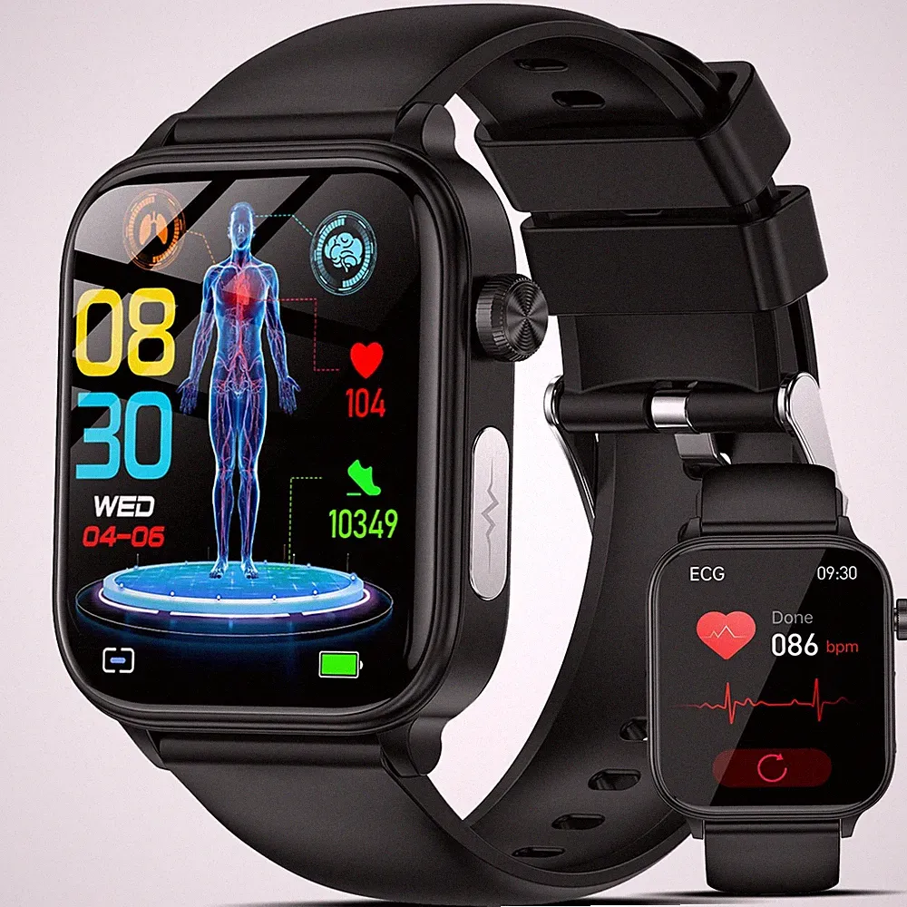 Marsyu 2026 Smartwatch EKG, Blutdruck & HRV Analyse für Damen und Herren Top