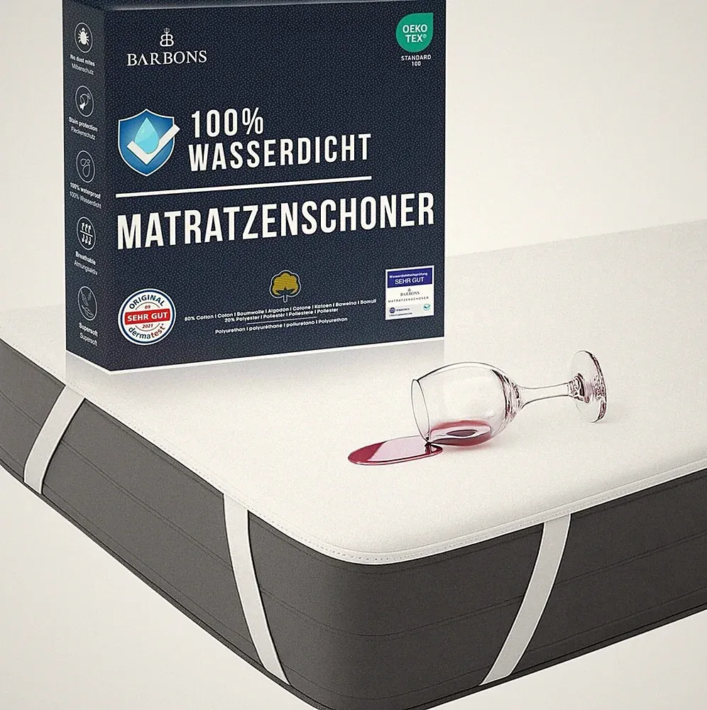 Matratzenschoner Baumwolle wasserdichte Matratzenauflage - 90x200 cm 140x200 cm