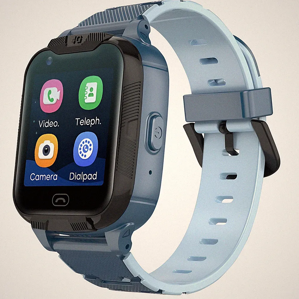 Maxlife, Kinder-Smartwatch WiFi SIM GPS Videoanruf integriert, Blau
