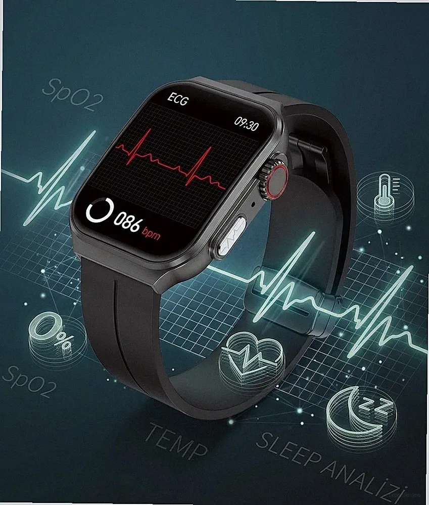 Medicals Uhr mit Blutzucker EKG Funktion: Smarte Fitness Uhr mit Blutdruck
