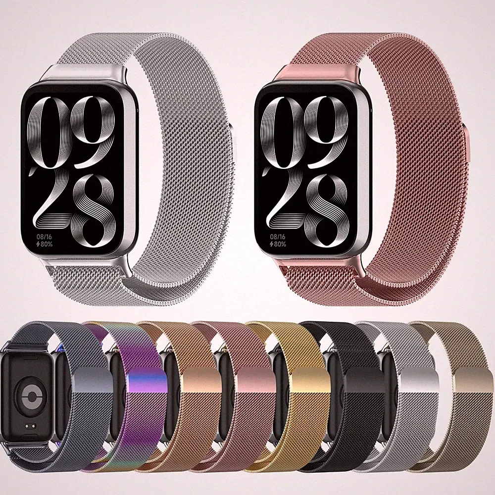 Metall Armband für Xiaomi Smart Band 10 Pro / Redmi Watch 6 Magnetverschluss