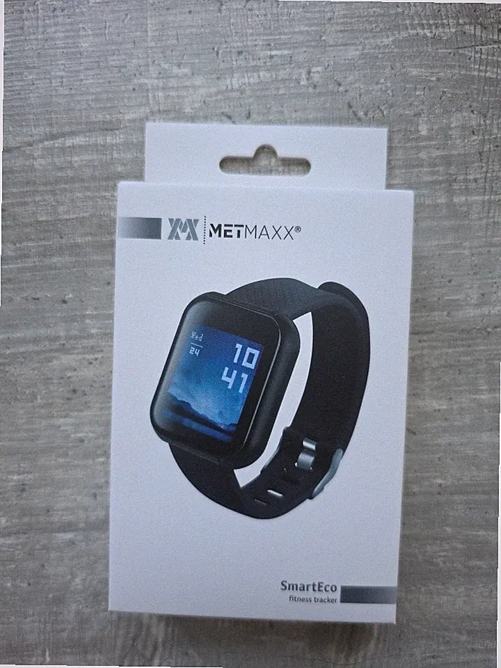 METMAXX SmartEco Smartwatch 24 mm schwarz Silikonarmband Android/iOS