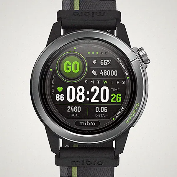 mibro GS Active 2 Smartwatch Dunkelgrau SP380015-C22