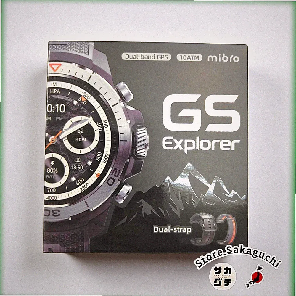 Mibro GS Explorer 46mm Outdoor Smartwatch AMOLED Dual GPS Roadbook10ATM Schwarz