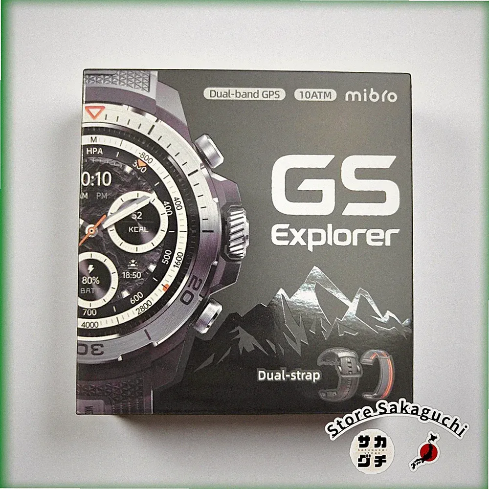 Mibro GS Explorer 46mm Outdoor Smartwatch AMOLED Dual GPS Roadbook10ATM Schwarz