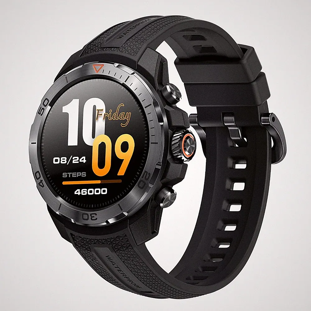 Mibro GS Explorer GPS Smartwatch Herren Damen 1500nit AMOLED Normal, Schwarz