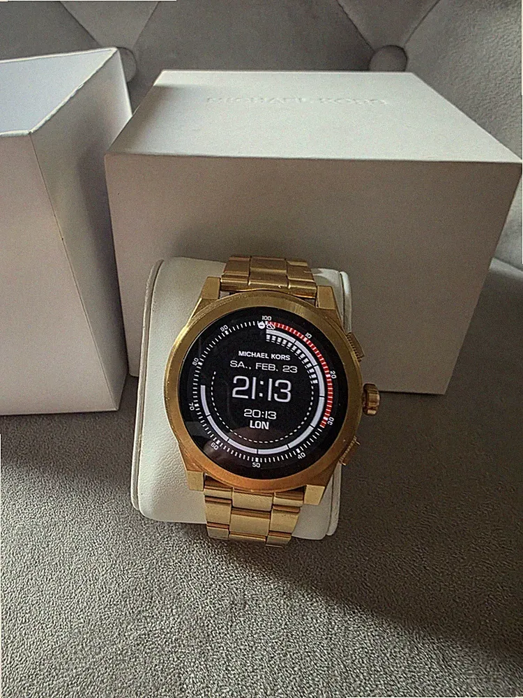 Michael Kors Access Grayson Smartwatch Gold Edelstahl Wear OS mit Original Box