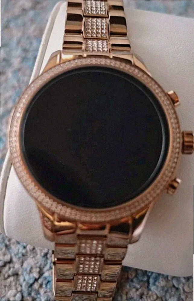 Michael Kors Access Smartwatch MKT5052 44mm Edelstahl Gold Strass Wear OS