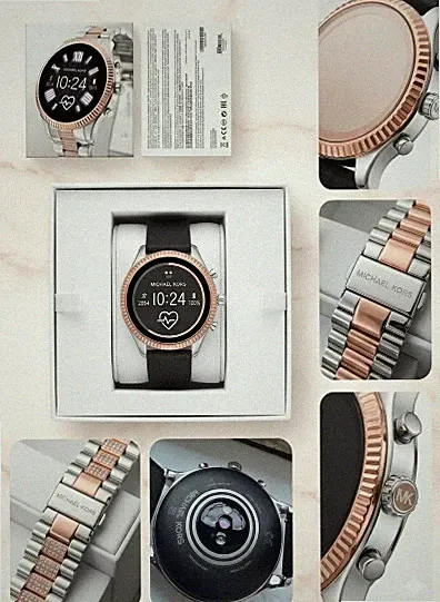 Michael Kors Smart-Watch MKT5081 Edelstahl Faltverschluss Top Zustand Gen. 5