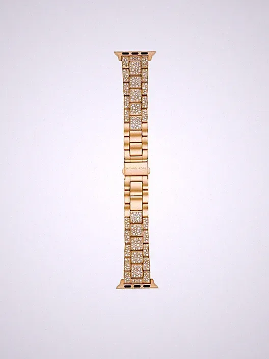 MICHAEL KORS Smart Watch Wechsel Armband Apple Strap MKS8041 Edelstahl gold