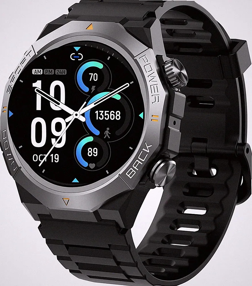 Militär Smartwatch Herren Damen Smart Watch Mittelefonfunktion 1,39" Touchscreen