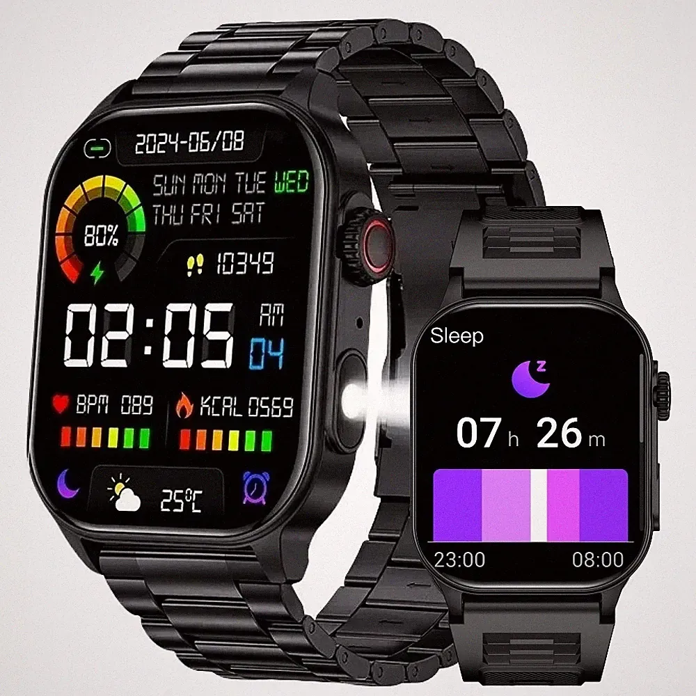 Militär Smartwatch Herren Damen Tracker Fitnessuhr Schrittzähler Herzfrequenz