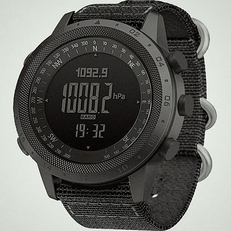 Militär Uhr Herren Digitale Sportuhr mit Kompass Höhenmesser Barometer 50 m