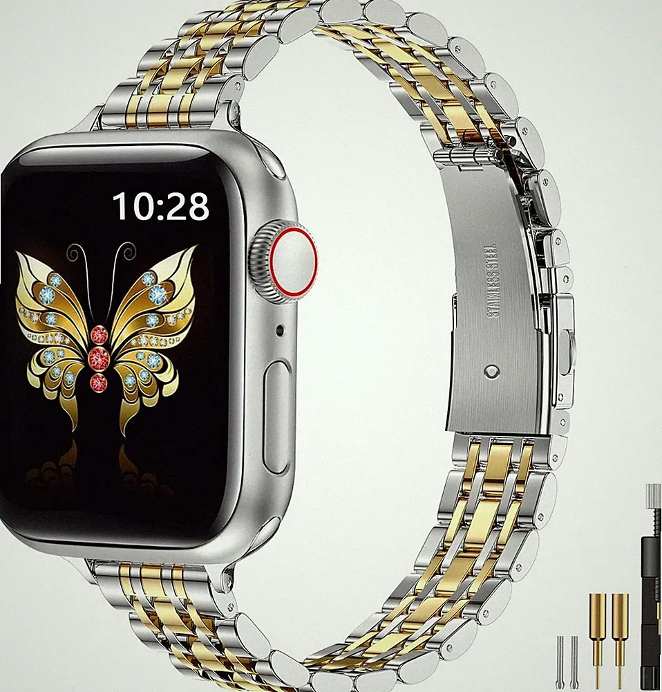 MioHHR Slim Band kompatibel mit Apple Watch Armband 38mm 40mm 41mm 42mm(Series
