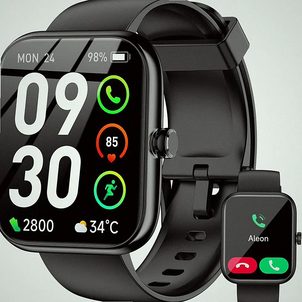 mit Alexa Built-in, 1,83" HD Touchscreen Fitness Tracker, Bluetooth Notifica...