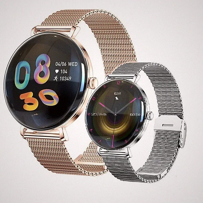 Mode Damen Mädchen Smartwatch V85 Bluetooth Anruf Blutdruck Herzfrequenz-Monitor