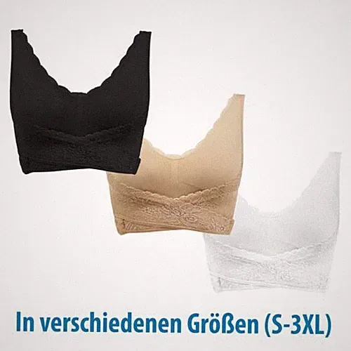 Mode Neu 3ER Genius Cara Mia BH-Set ohne Bügel Unterwäsche Damen Gr. S-3XL