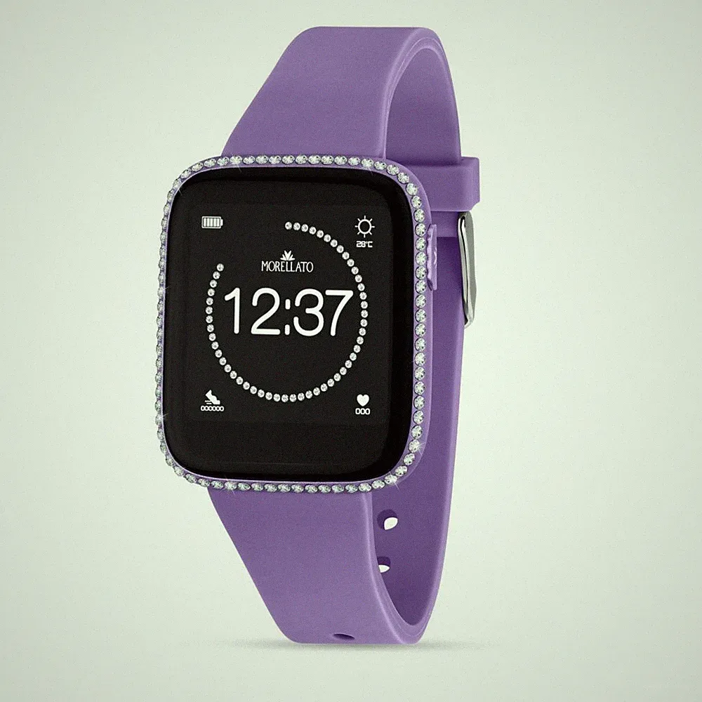 Morellato M-01 Crystal Light Smartwatch Damen Violett (R0151167513)