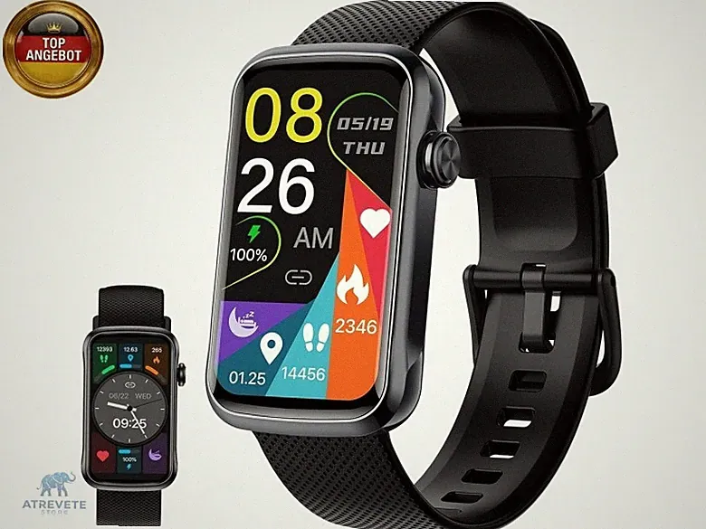 Motast Smartwatch Herren Damen,2026 1,57" HD Smart Watch Fitness-Tracker