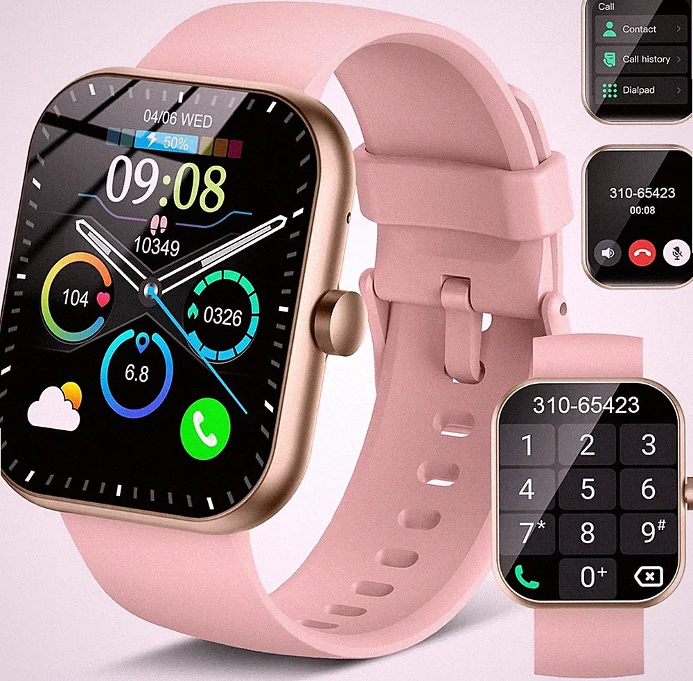 Motast Y66 Smartwatch 1.96" | Telefonfunktion | Fitness | 113 Sportmodi | IP68