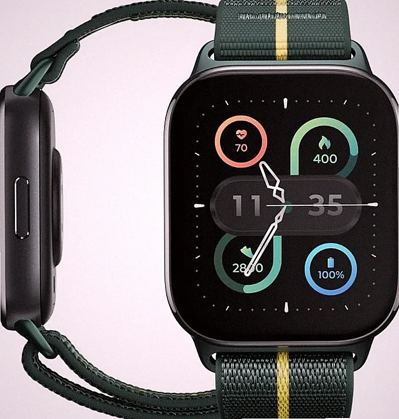 Motorola Moto Watch Fit (Fitness-Funktionen, Moto-Ai-Steuerung, 1,9"-Oled-Displa