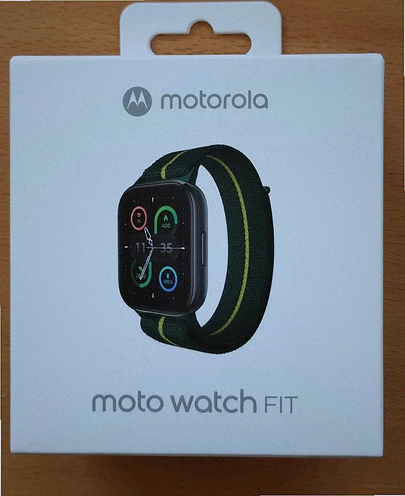 Motorola moto watch fit Smartwatch 44 mm, Android, Textil-Armband Grün, neu,ovp