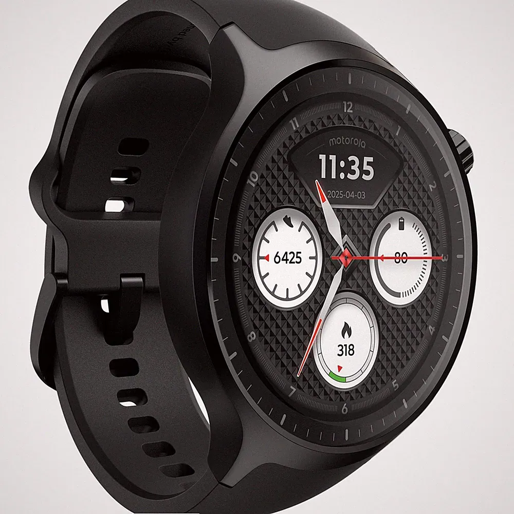 Motorola moto watch, Smartwatch, schwarz