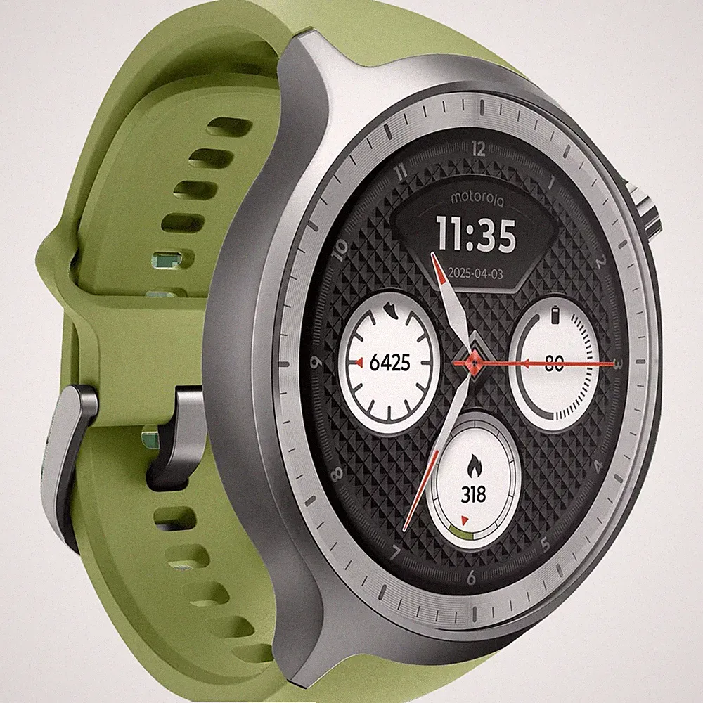 Motorola moto watch, Smartwatch, silber