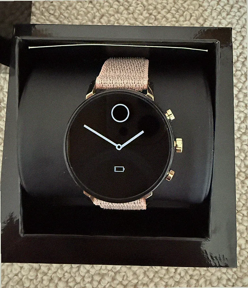 Movado Connect 2.0 Smartwatch, Neu, unisex, Rosègold / pink