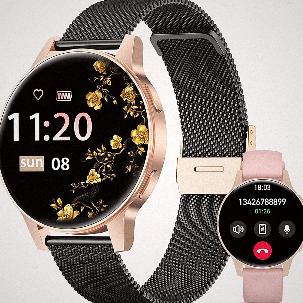 Multifunktionale 1.27 Zoll Smartwatch für Damen – 120+ Sportmodi und Pulsuhr