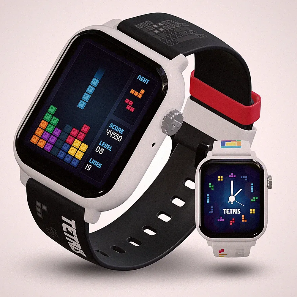My Play Watch Tetris Retro Gaming Smartwatch with Selective Tech, Non-Connected
