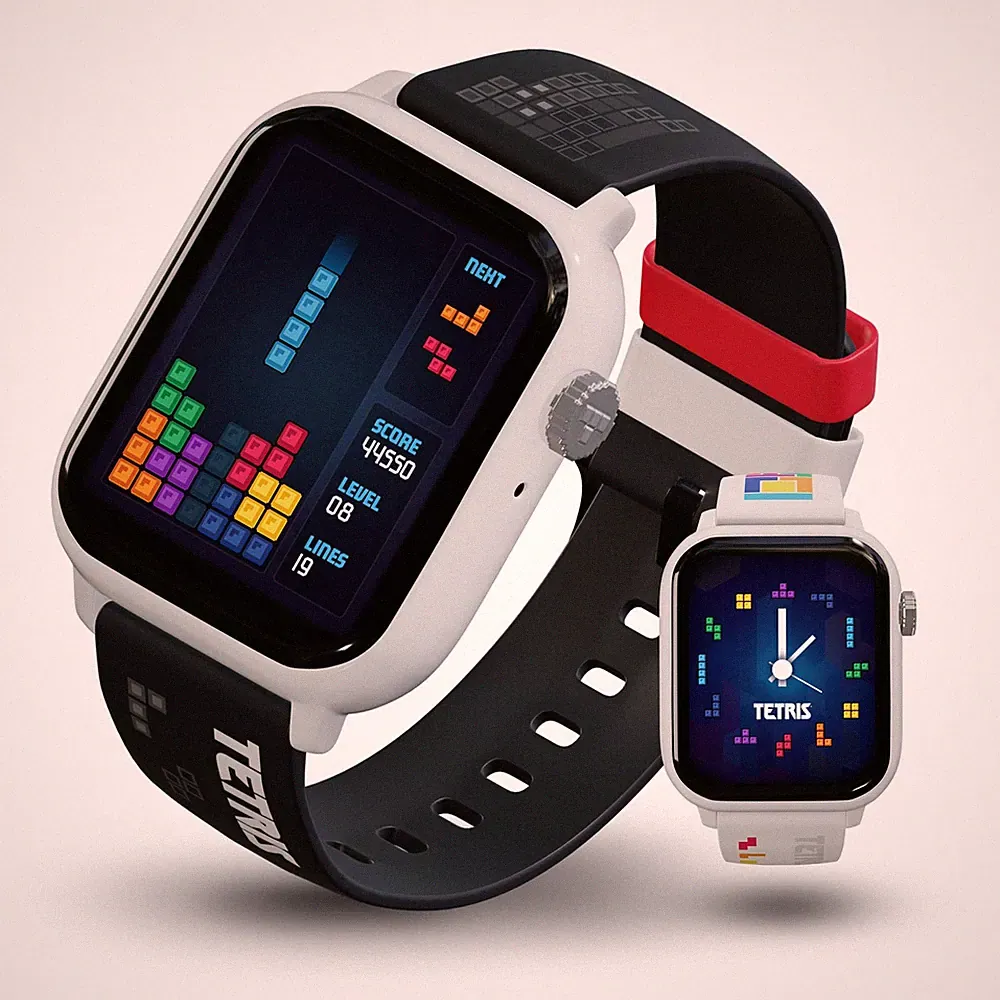 My Play Watch Tetris Retro Gaming Smartwatch with Selective Tech, Non-Connected