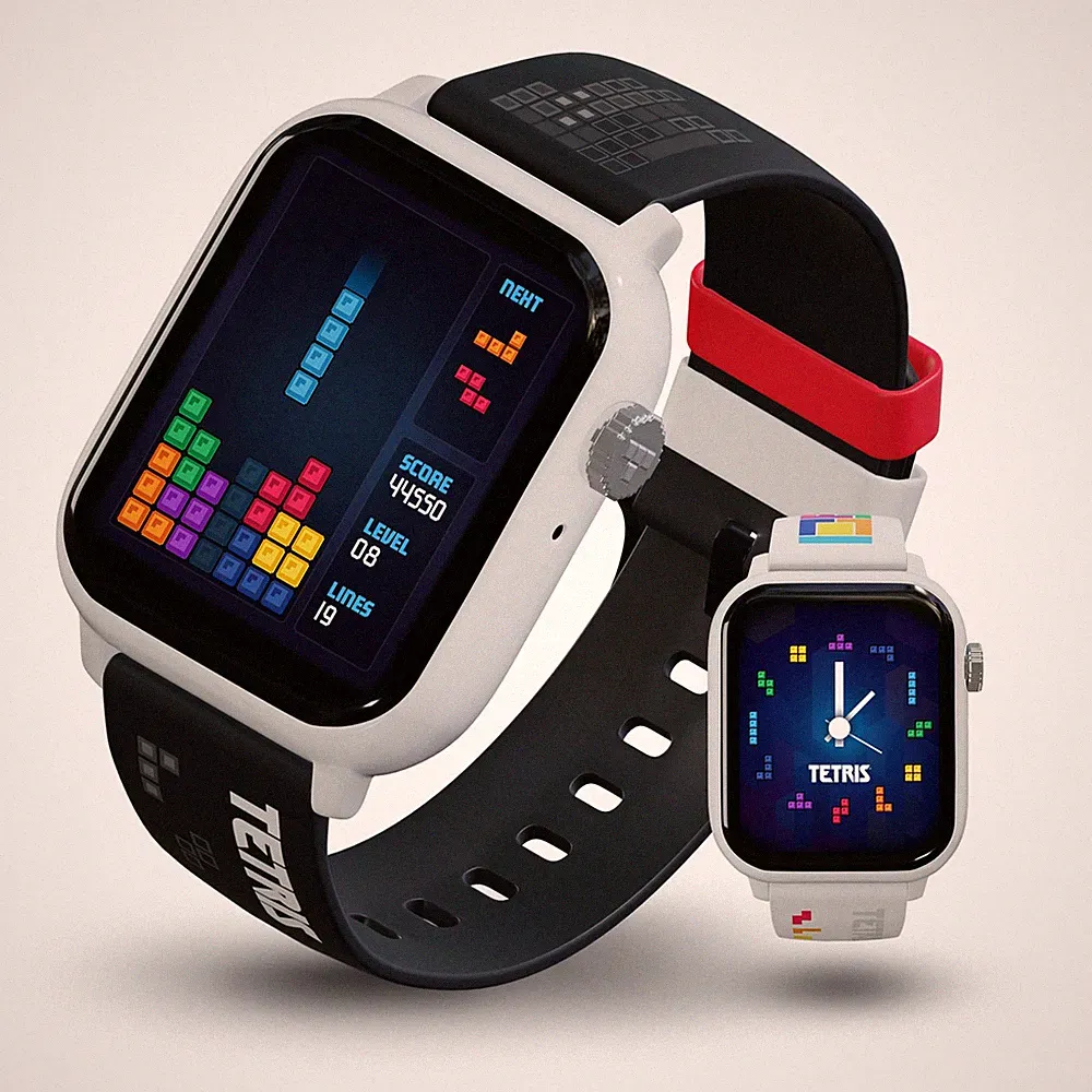 My Play Watch Tetris Retro Gaming Smartwatch with Selective Tech, Non-Connected