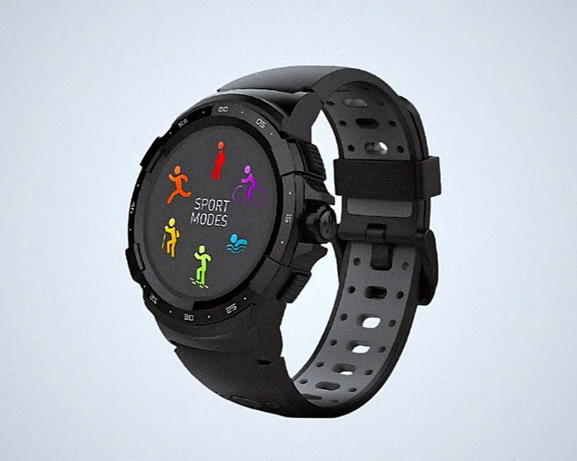 MyKronoz ZeSport GPS Smartwatch – Multisport, Schwarz NEU/OVP