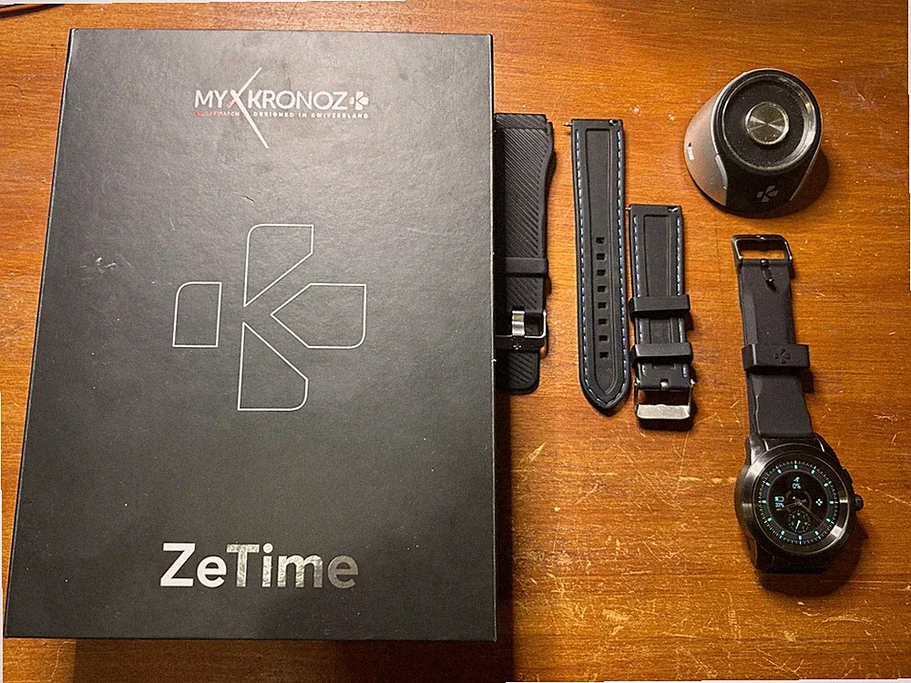 MyKronoz ZeTime Hybrid Smartwatch + OVP + neue Armbänder